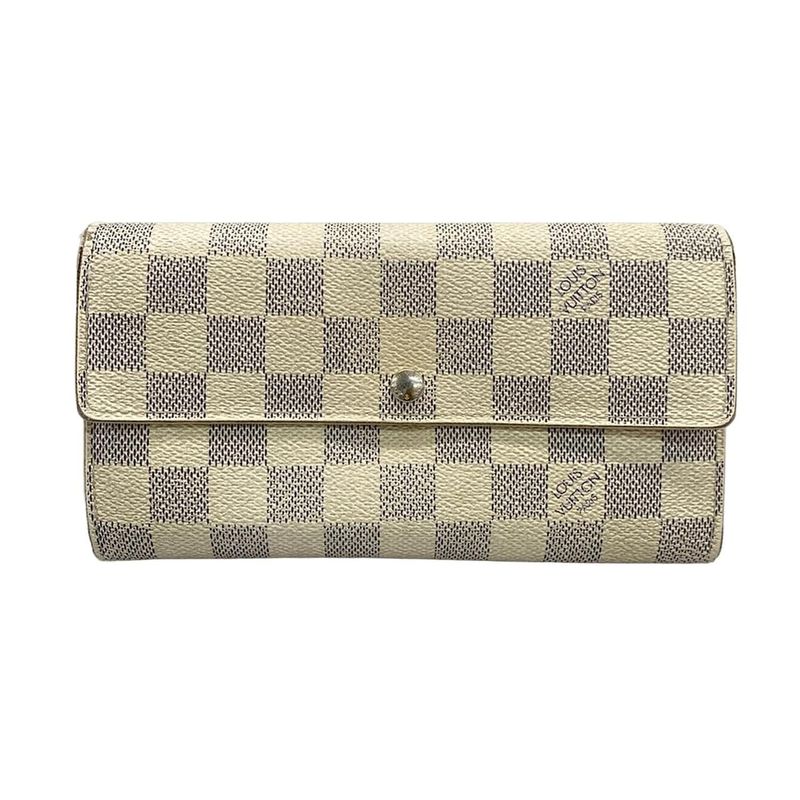 Louis Vuitton Damier Portefeuille Sarah Nm2 N61735 Azure Long Wallet