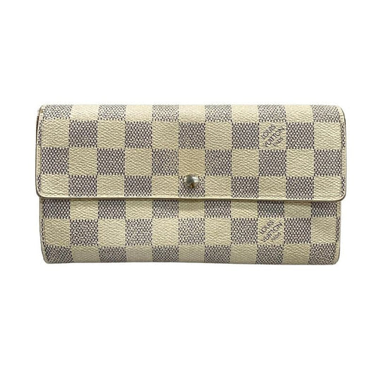 Louis Vuitton Damier Portefeuille Sarah Nm2 N61735 Azure Long Wallet