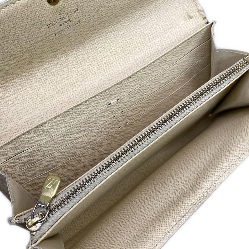 Louis Vuitton Damier Portefeuille Sarah Nm2 N61735 Azure Long Wallet