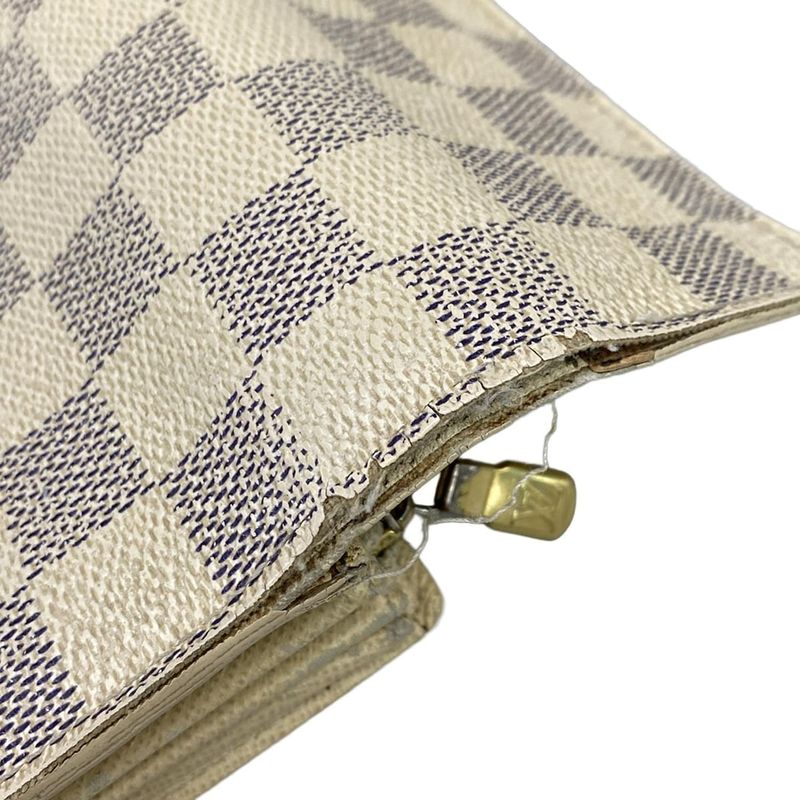 Louis Vuitton Damier Portefeuille Sarah Nm2 N61735 Azure Long Wallet