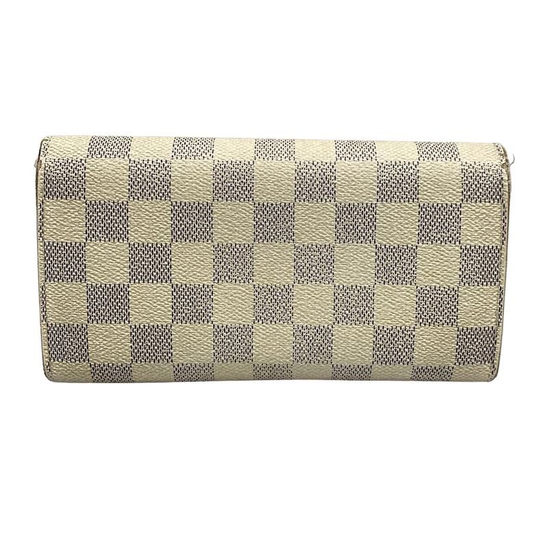 Louis Vuitton Damier Portefeuille Sarah Nm2 N61735 Azure Long Wallet