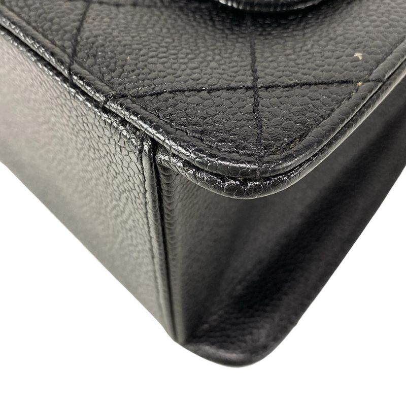 Chanel Shoulder Bag Trapezoid Bag Matelasse Black Flap Bag Gold Hardware