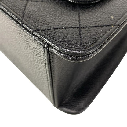 Chanel Shoulder Bag Trapezoid Bag Matelasse Black Flap Bag Gold Hardware