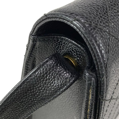 Chanel Shoulder Bag Trapezoid Bag Matelasse Black Flap Bag Gold Hardware