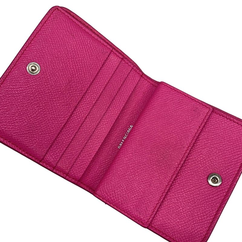 Balenciaga Bifold Wallet - 601474 Pink Leather