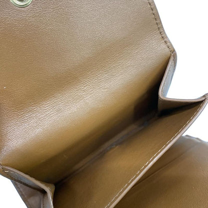 Celine Triomphe Canvas Black and Dark Brown and Brown Leather