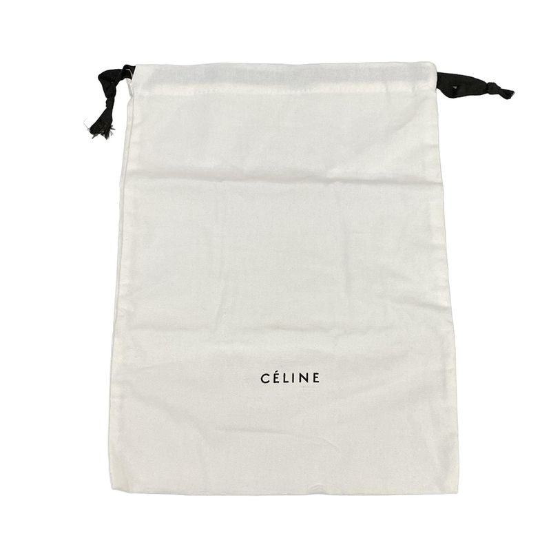 Celine Long Wallet - Light Gray Quilted Round Zipper Leather