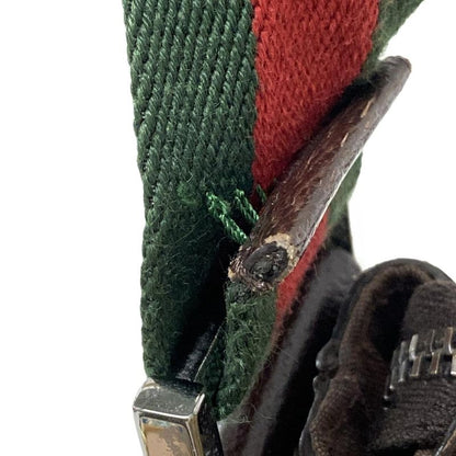 Gucci Shoulder Bag GG Patternsherry (Web) 181092 Beige and Dark Brown Leather