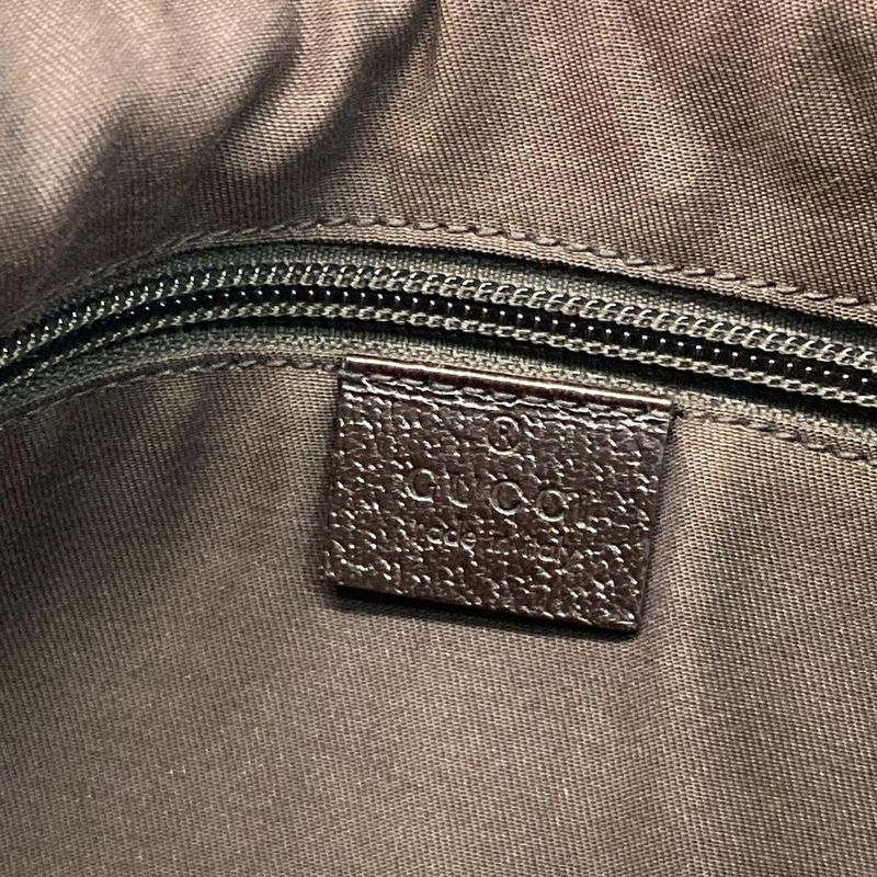 Gucci Shoulder Bag GG Patternsherry (Web) 181092 Beige and Dark Brown Leather