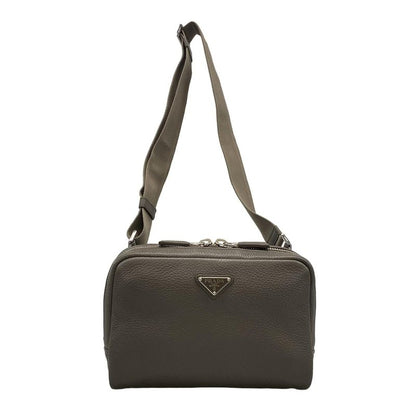 Prada One Shoulder Bag - Gray Beige Leather