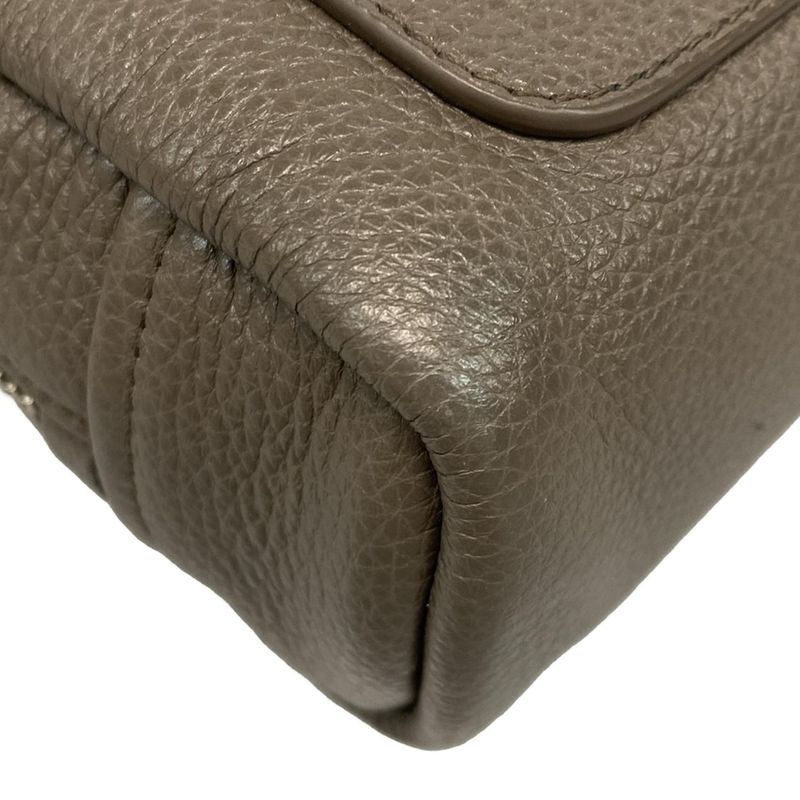 Prada One Shoulder Bag - Gray Beige Leather