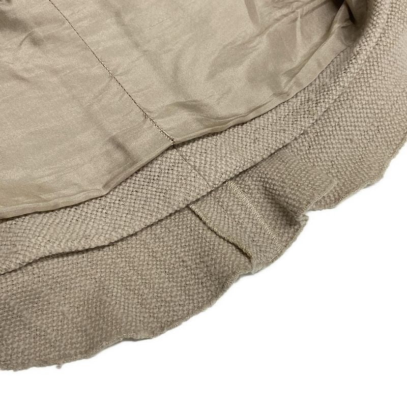 Chanel Skirt Size 38 M Women - P13946 Beige Tweed Ruffle