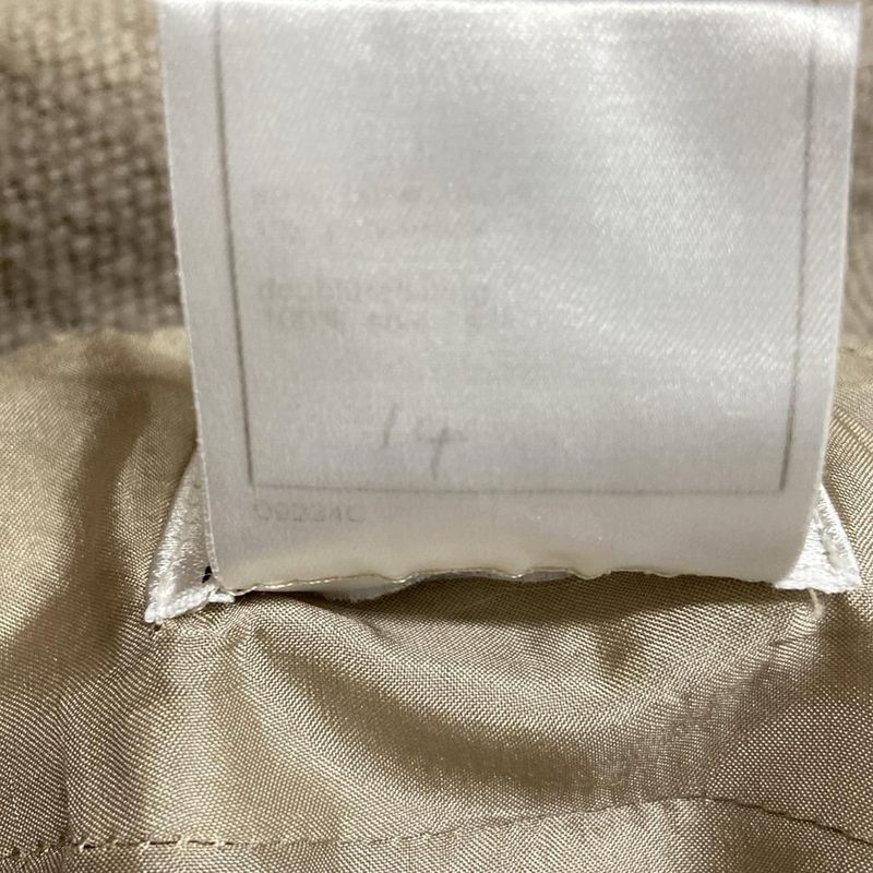 Chanel Skirt Size 38 M Women - P13946 Beige Tweed Ruffle