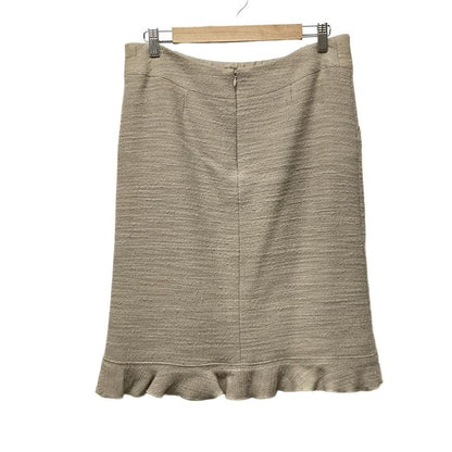 Chanel Skirt Size 38 M Women - P13946 Beige Tweed Ruffle