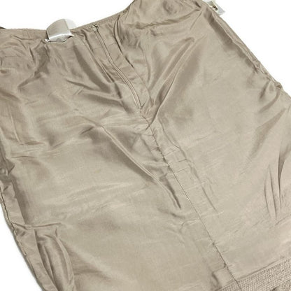 Chanel Skirt Size 38 M Women - P13946 Beige Tweed Ruffle