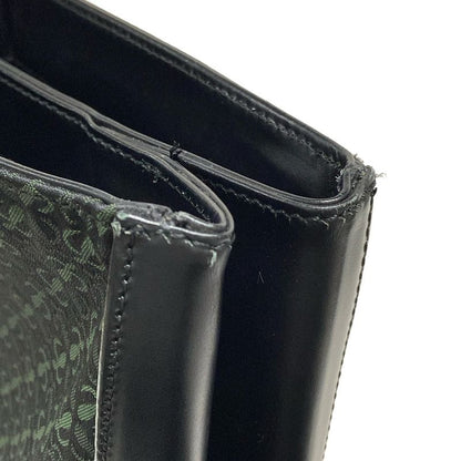 Loewe Handbag - Black and Dark Green Metal Handle Leather