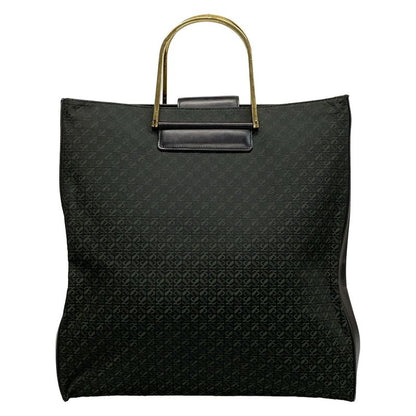 Loewe Handbag - Black and Dark Green Metal Handle Leather