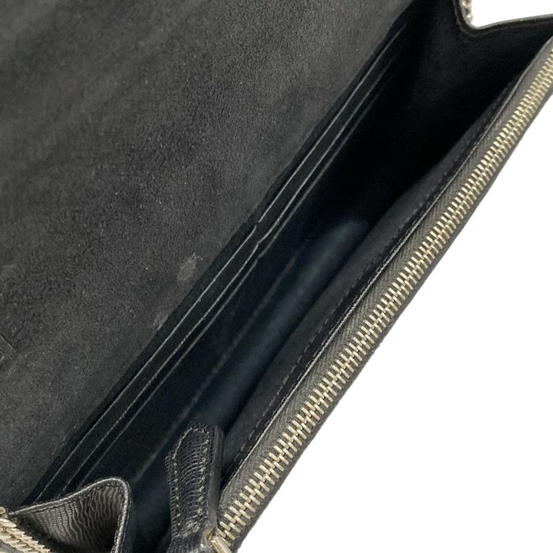 Fendi Shoulder Bag - 8m0346 Black Ivory and Beige Chain Wallet Leather Fur