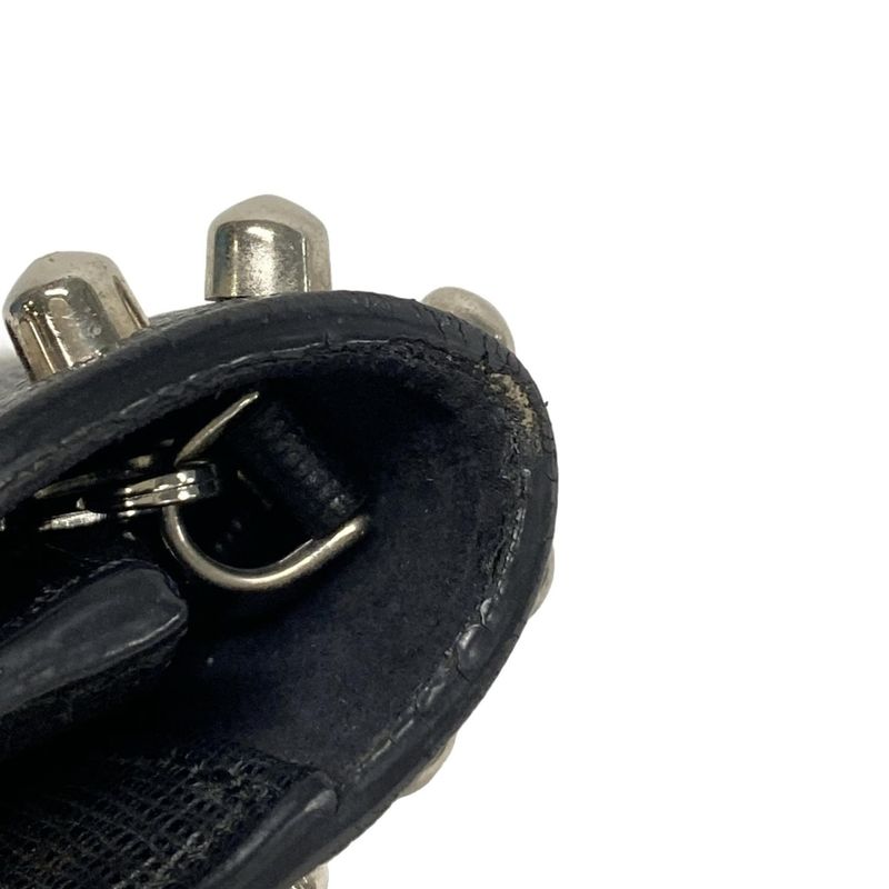 Fendi Shoulder Bag - 8m0346 Black Ivory and Beige Chain Wallet Leather Fur