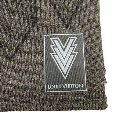 Louis Vuitton Scarf Excellent Condition Echarpe - Triple V M70032 Dark Gray X