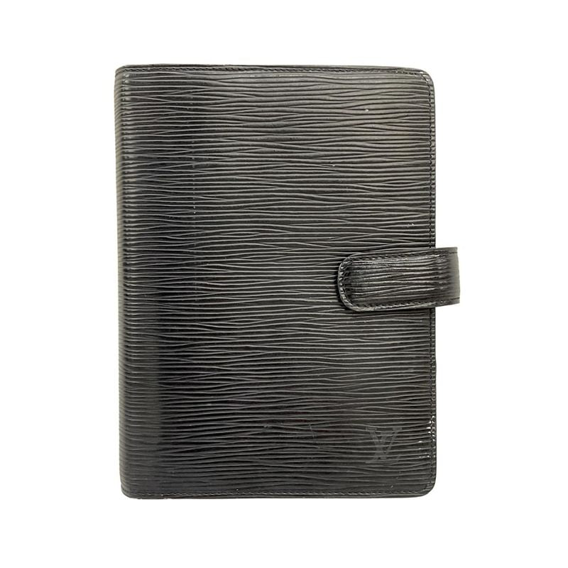 Louis Vuitton Notebook Epi Agenda MM R20042 Noir Black Leather