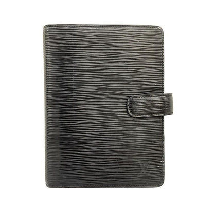 Louis Vuitton Notebook Epi Agenda MM R20042 Noir Black Leather