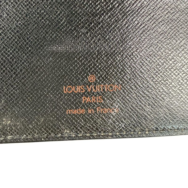 Louis Vuitton Notebook Epi Agenda MM R20042 Noir Black Leather