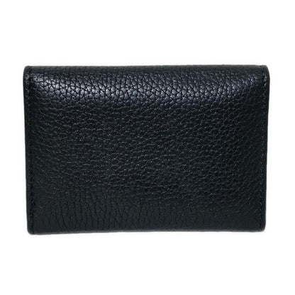 Gucci Business Card Holder Double G Dorian 473923 Black Leather