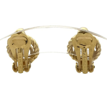 Dior Christian Dior Earring Excellent Condition Gold CD Logo