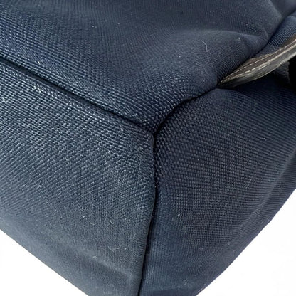 Hermes Backpack Sac Depansage Groom Backpack Navy and Dark Brown Silver