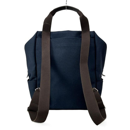 Hermes Backpack Sac Depansage Groom Backpack Navy and Dark Brown Silver