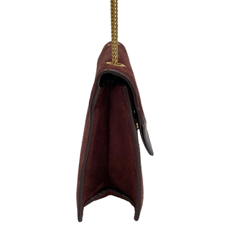 Saint Laurent Paris Shoulder Bag Betty 314516 Bordeaux Chain Shoulder Leather