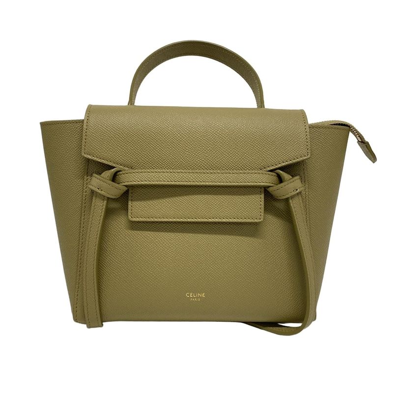 Celine Handbag Excellent Condition Belt Bag Nano Light Khaki