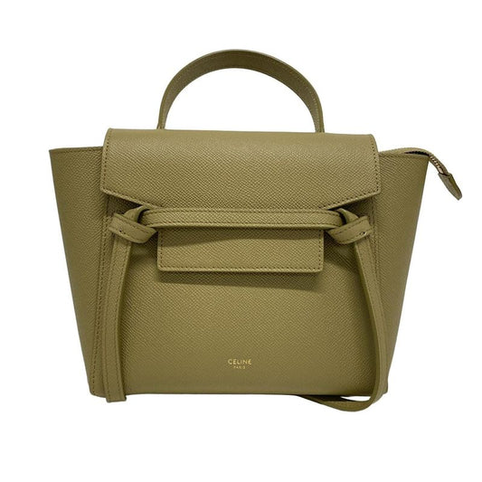 Celine Handbag Excellent Condition Belt Bag Nano Light Khaki