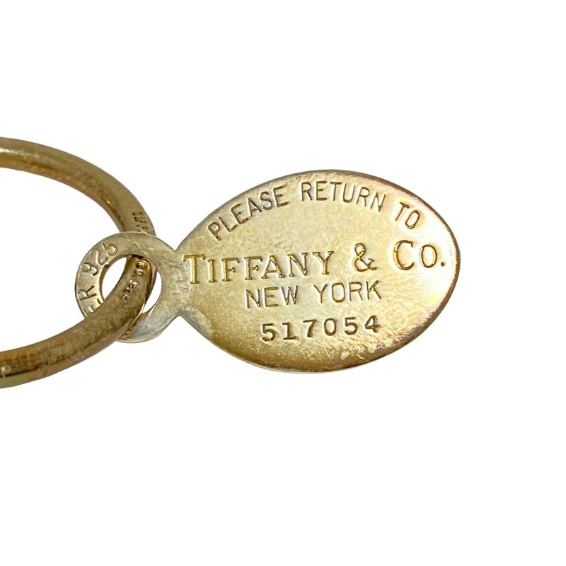 Tiffany & Co Key Holder (charm ) Return to Oval Silver Key Ring