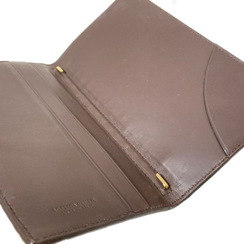 Bottega Veneta Notebook Intrecciato 115637 Dark Brown Leather