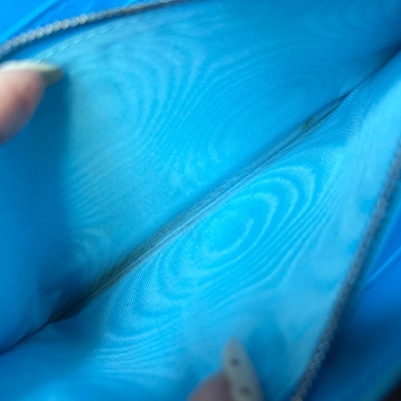 Christian Dior Caro Long Wallet in Canage Calfskin Blue CD Logo Quilted with Box