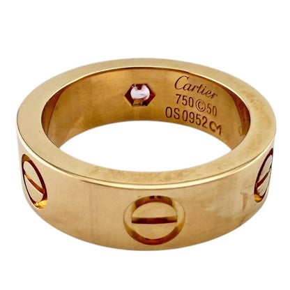 Cartier Love Ring Size 10 18k Gold 18K Pink Gold Pink Sapphire Ladies Cartier