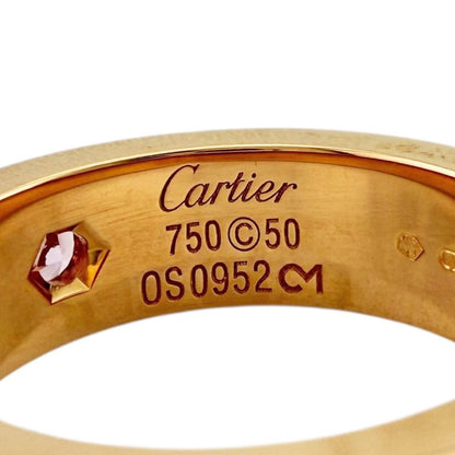 Cartier Love Ring Size 10 18k Gold 18K Pink Gold Pink Sapphire Ladies Cartier