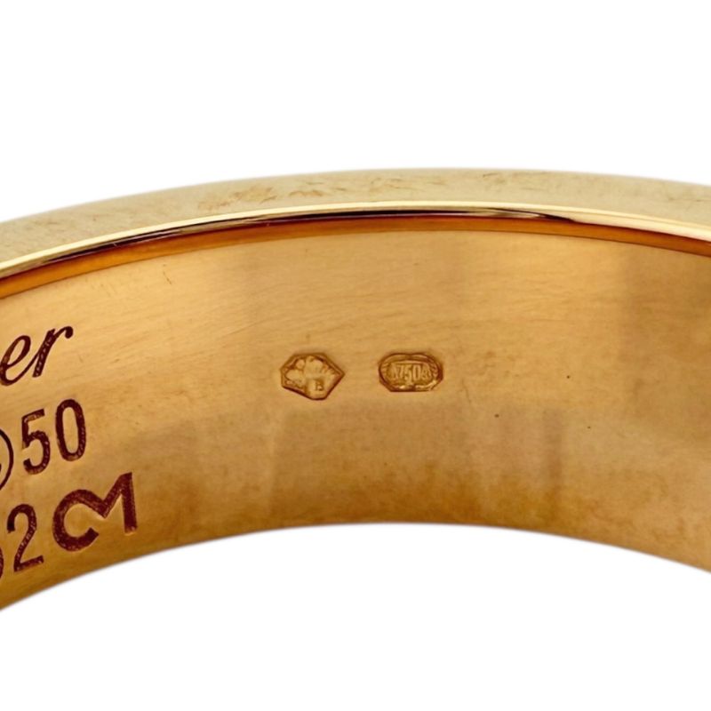 Cartier Love Ring Size 10 18k Gold 18K Pink Gold Pink Sapphire Ladies Cartier