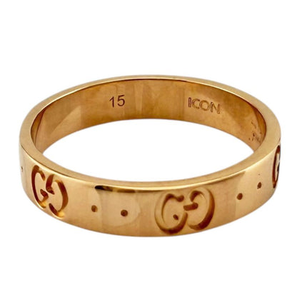 Gucci Icon Ring Size 14.5 18k Gold 18K Pink Gold Ladies Gucci Preowned Gucci