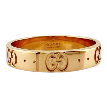 Gucci Icon Ring Size 14.5 18k Gold 18K Pink Gold Ladies Gucci Preowned Gucci