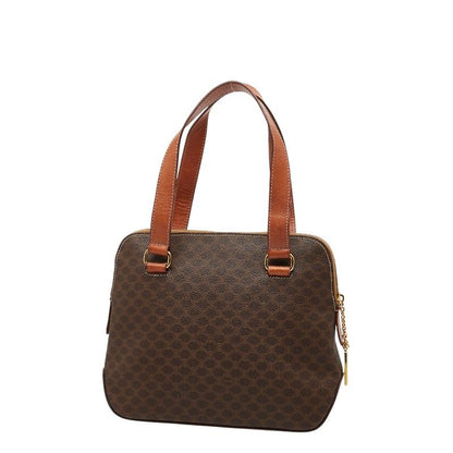 Celine Macadam Handbag Shoulder Bag 2way Brown PVC Leather Women Celine