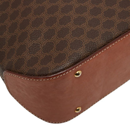 Celine Macadam Handbag Shoulder Bag 2way Brown PVC Leather Women Celine