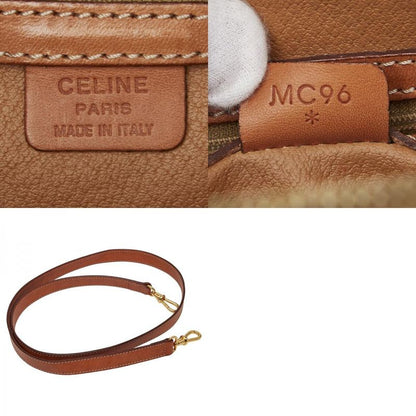Celine Macadam Handbag Shoulder Bag 2way Brown PVC Leather Women Celine
