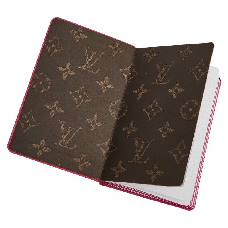 Louis Vuitton Notebook PM Jane Gi1206 Pink Paper Fabric Women Louis Vuitton