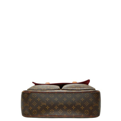 Louis Vuitton Monogram Multipli Cit Tote Handbag M51162 Brown PVC Leather