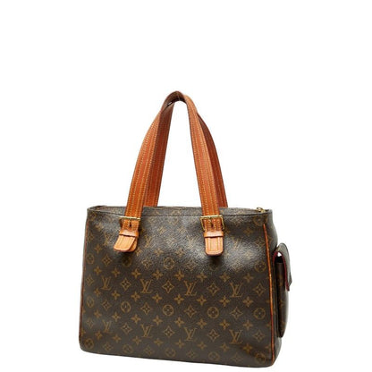 Louis Vuitton Monogram Multipli Cit Tote Handbag M51162 Brown PVC Leather