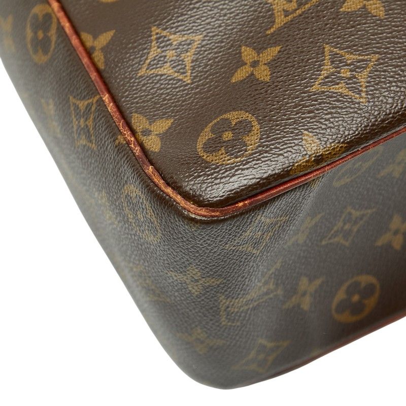 Louis Vuitton Monogram Multipli Cit Tote Handbag M51162 Brown PVC Leather