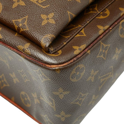 Louis Vuitton Monogram Multipli Cit Tote Handbag M51162 Brown PVC Leather